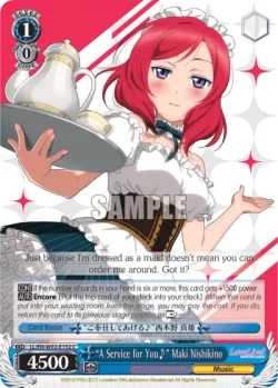 “A Service for You♪” Maki Nishikino 「LL/W02-E152」「EN」