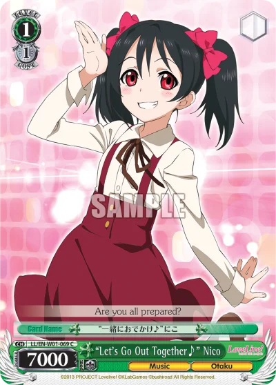 "Let's Go Out Together♪" Nico 「LL/W01-069」「EN」