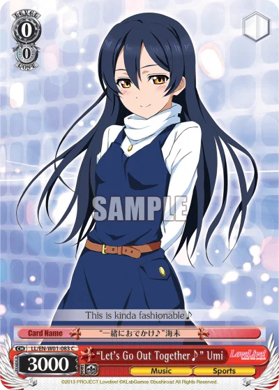 "Let's Go Out Together♪" Umi 「LL/W01-083」「EN」