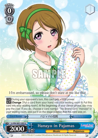 Hanayo in Pajamas 「LL/W01-095」「EN」