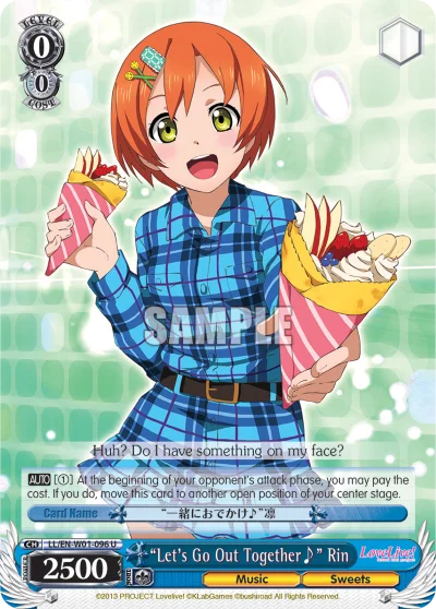 "Let's Go Out Together♪" Rin 「LL/W01-096」「EN」
