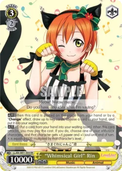 "Whimsical Girl" Rin #LL/W01-004 · Weiss Schwarz