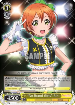 "No Brand Girls" Rin #LL/W01-014 · Weiss Schwarz
