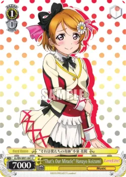 "That's Our Miracle" Hanayo Koizumi #LL/W01-041 · Weiss Schwarz