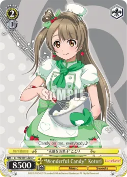 "Wonderful Candy" Kotori #LL/W01-045 · Weiss Schwarz