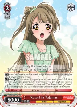 Kotori in Pajamas 「LL/W01-081」「EN」