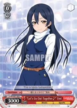 "Let's Go Out Together♪" Umi 「LL/W01-083」「EN」