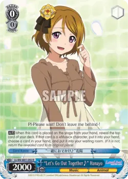 "Let's Go Out Together♪" Hanayo 「LL/W01-092」「EN」