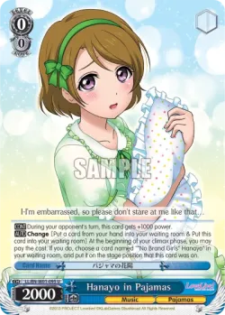 Hanayo in Pajamas 「LL/W01-095」「EN」