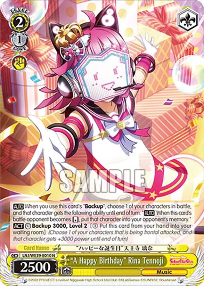 “A Happy Birthday” Rina Tennoji 「LNJ/WE39-E010」「EN」