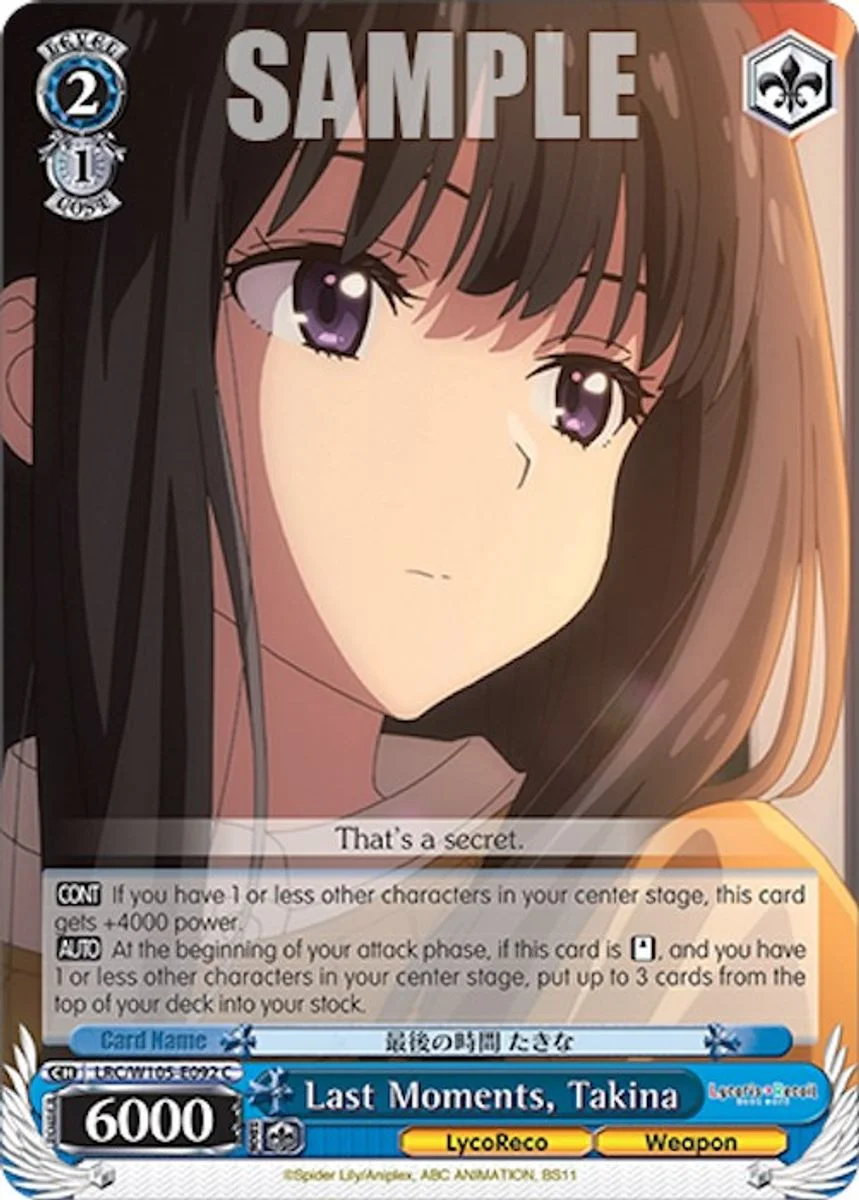 Last Moments, Takina 「LRC/W105-E092」「EN」