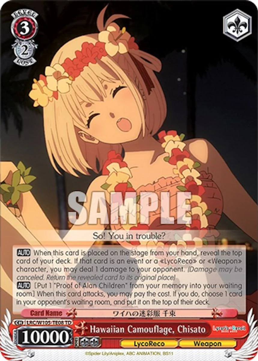 Hawaiian Camouflage, Chisato 「LRC/W105-TE08」「EN」