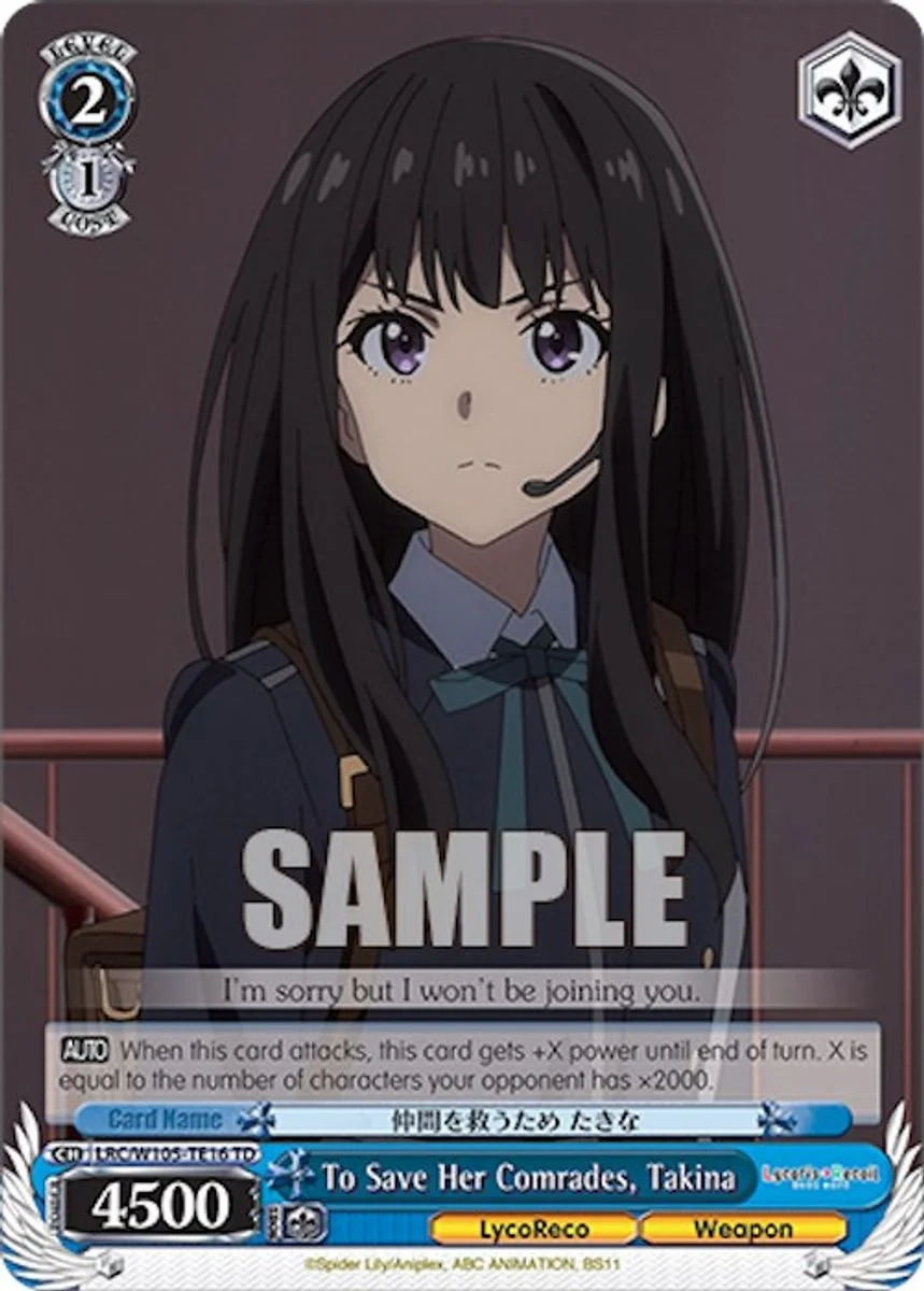 To Save Her Comrades, Takina 「LRC/W105-TE16」「EN」