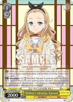 Walnut's Identity, Kurumi #LRC/W105-E002 · Weiss Schwarz