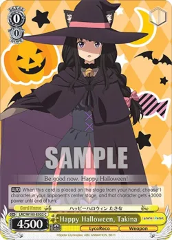 Happy Halloween, Takina #LRC/W105-E022 · Weiss Schwarz