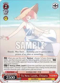 To New Lands, Chisato #LRC/W105-E049 · Weiss Schwarz