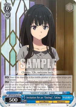 Invitation for an "Outing", Takina 「LRC/W105-E076」「EN」