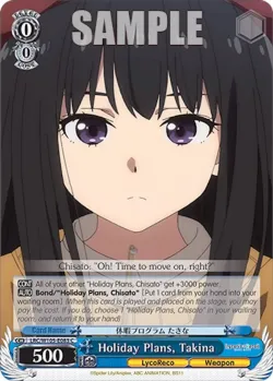 Holiday Plans, Takina 「LRC/W105-E083」「EN」