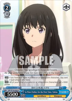 In Plain Clothes for the First Time, Takina 「LRC/W105-E091」「EN」