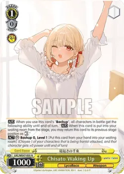 Chisato Waking Up #LRC/WE47-E05 · Weiss Schwarz
