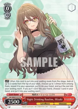 Night Drinking Routine, Mizuki 「LRC/WE47-E17」「EN」
