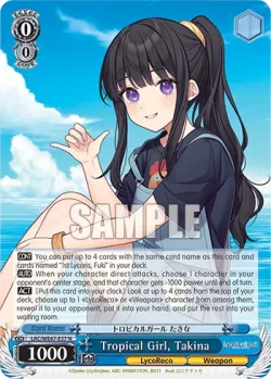 Tropical Girl, Takina 「LRC/WE47-E37」「EN」