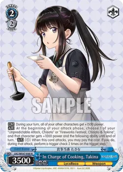 In Charge of Cooking, Takina 「LRC/WE47-E48」「EN」
