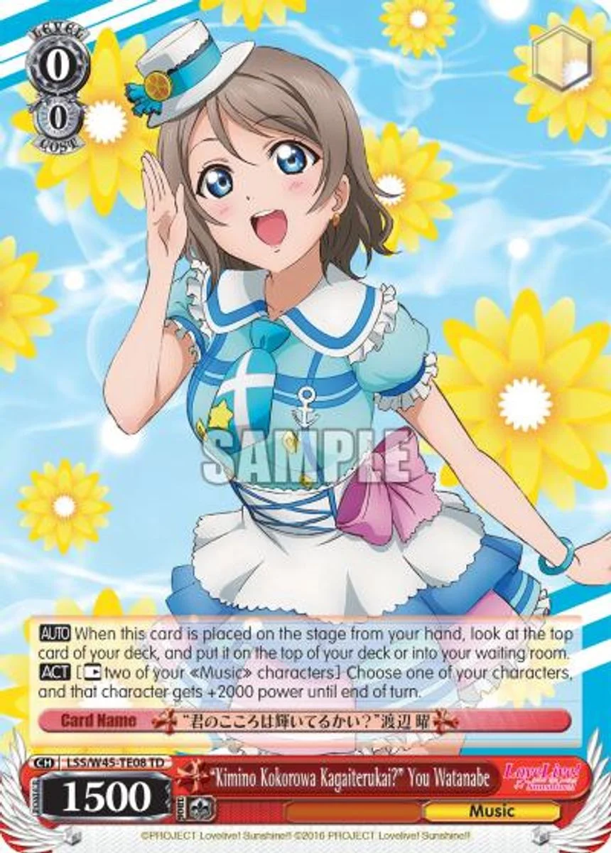 "Kimino Kokorowa Kagayaiterukai?" You Watanabe 「LSS/W45-TE08」「EN」
