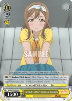 "Normal Clothes" Hanamaru Kunikida #LSS/W45-E013 · Weiss Schwarz