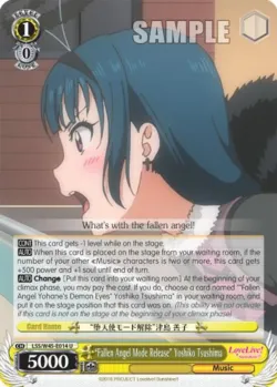 "Fallen Angel Mode Release" Yoshiko Tsushima #LSS/W45-E014 · Weiss Schwarz