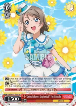 "Kimino Kokorowa Kagayaiterukai?" You Watanabe 「LSS/W45-TE08」「EN」