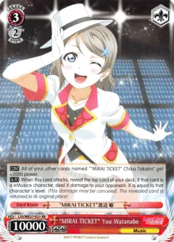 "MIRAI TICKET" You Watanabe 「LSS/WE27-E21」「EN」
