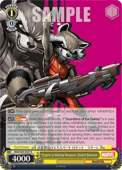 Expert in Making Weapons, Rocket Raccoon #MAR/S89-E007 · Weiss Schwarz