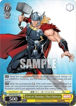 God of Thunder, Thor Odinson #MAR/S89-E011 · Weiss Schwarz
