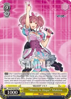 "Music is Hope" Makina #MDE/SE45-E02 · Weiss Schwarz