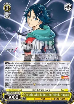 Youth Who Rides the Wind, Hayate #MDE/SE45-E12 · Weiss Schwarz