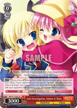 Joint Investigation, Kokoro & Shalo 「MK/S11-TE02」「EN」