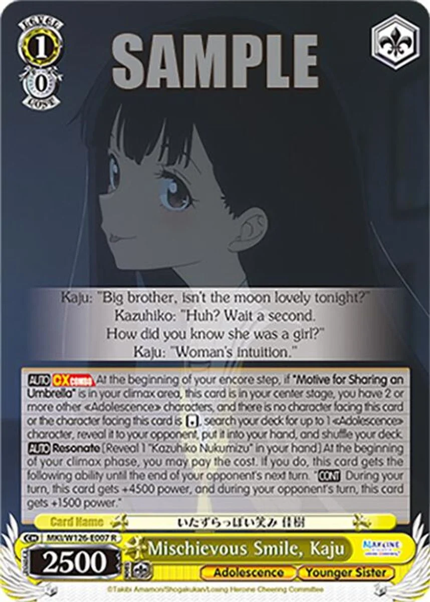 Mischievous Smile, Kaju 「MKI/W126-E007」「EN」