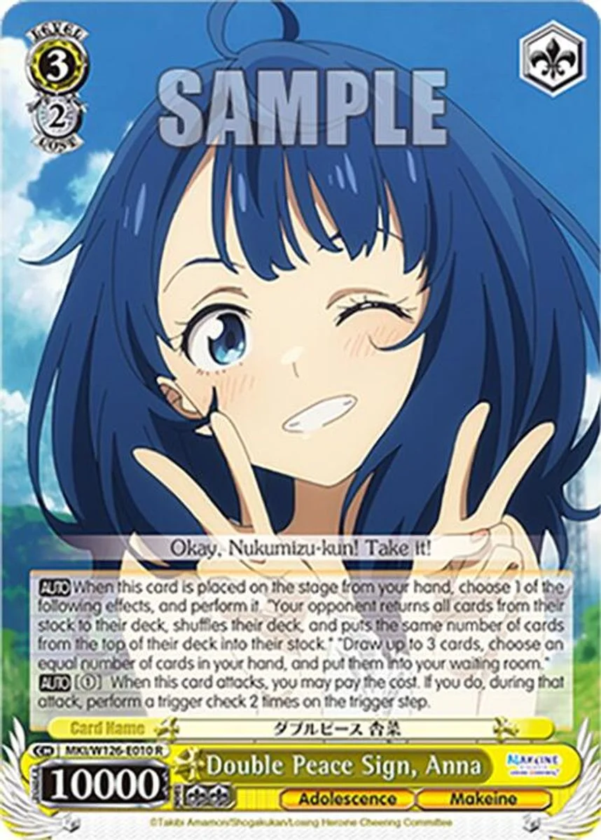 Double Peace Sign, Anna 「MKI/W126-E010」「EN」