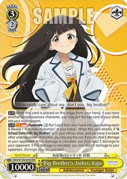 Big Brother's Jacket, Kaju #MKI/W126-E004 · Weiss Schwarz
