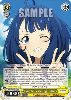 Double Peace Sign, Anna #MKI/W126-E010 · Weiss Schwarz