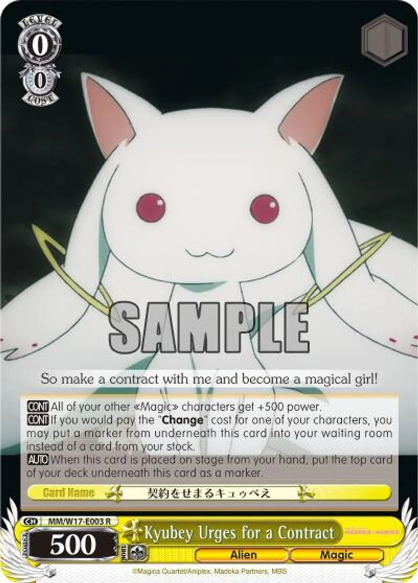 Kyubey Urges for a Contract 「MM/W17-E003」「EN」