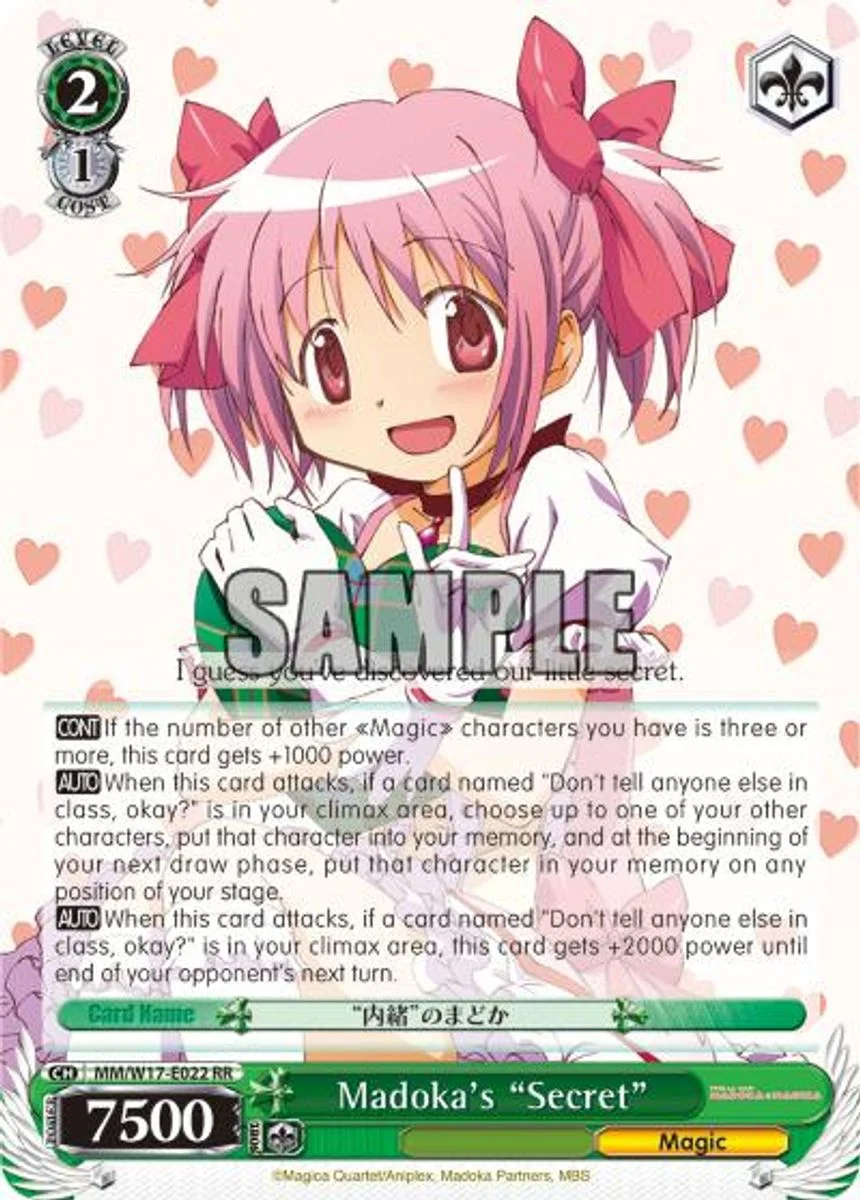 Madoka's "Secret" 「MM/W17-E022」「EN」