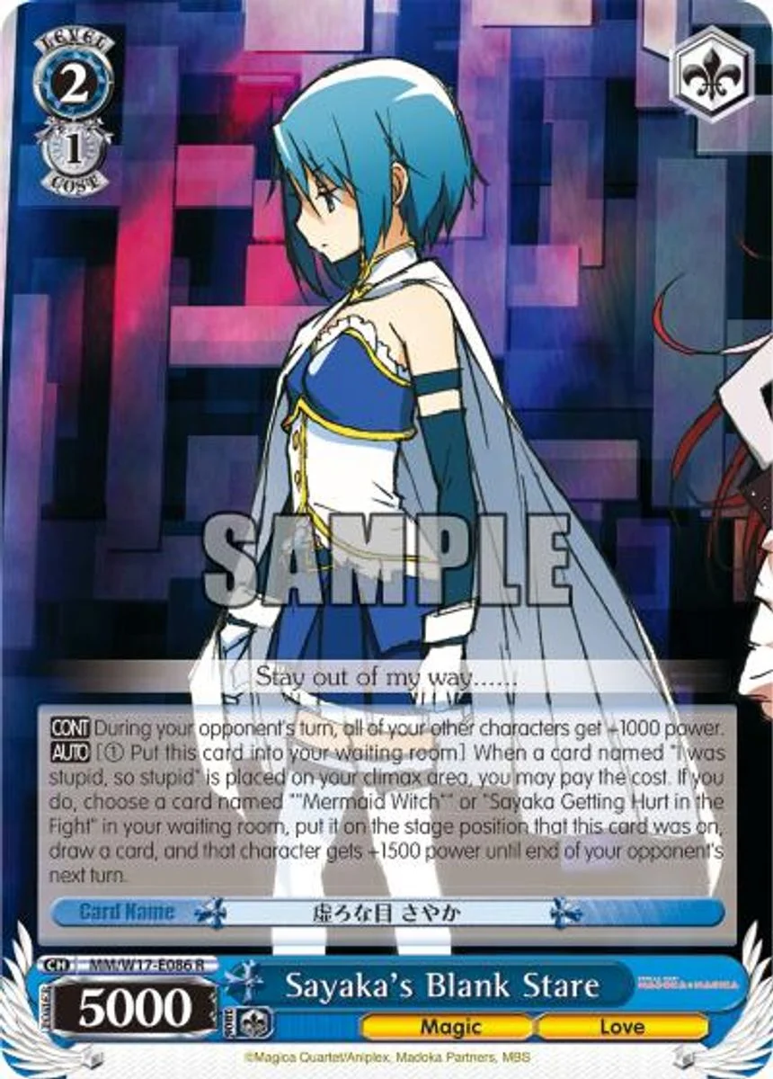Sayaka's Blank Stare 「MM/W17-E086」「EN」