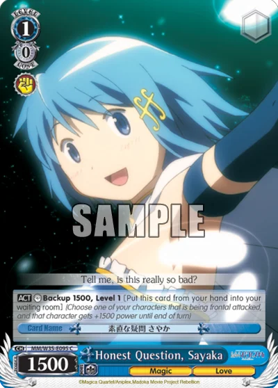 Honest Question, Sayaka 「MM/W35-E095」「EN」