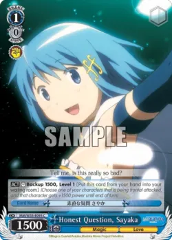 Honest Question, Sayaka 「MM/W35-E095」「EN」