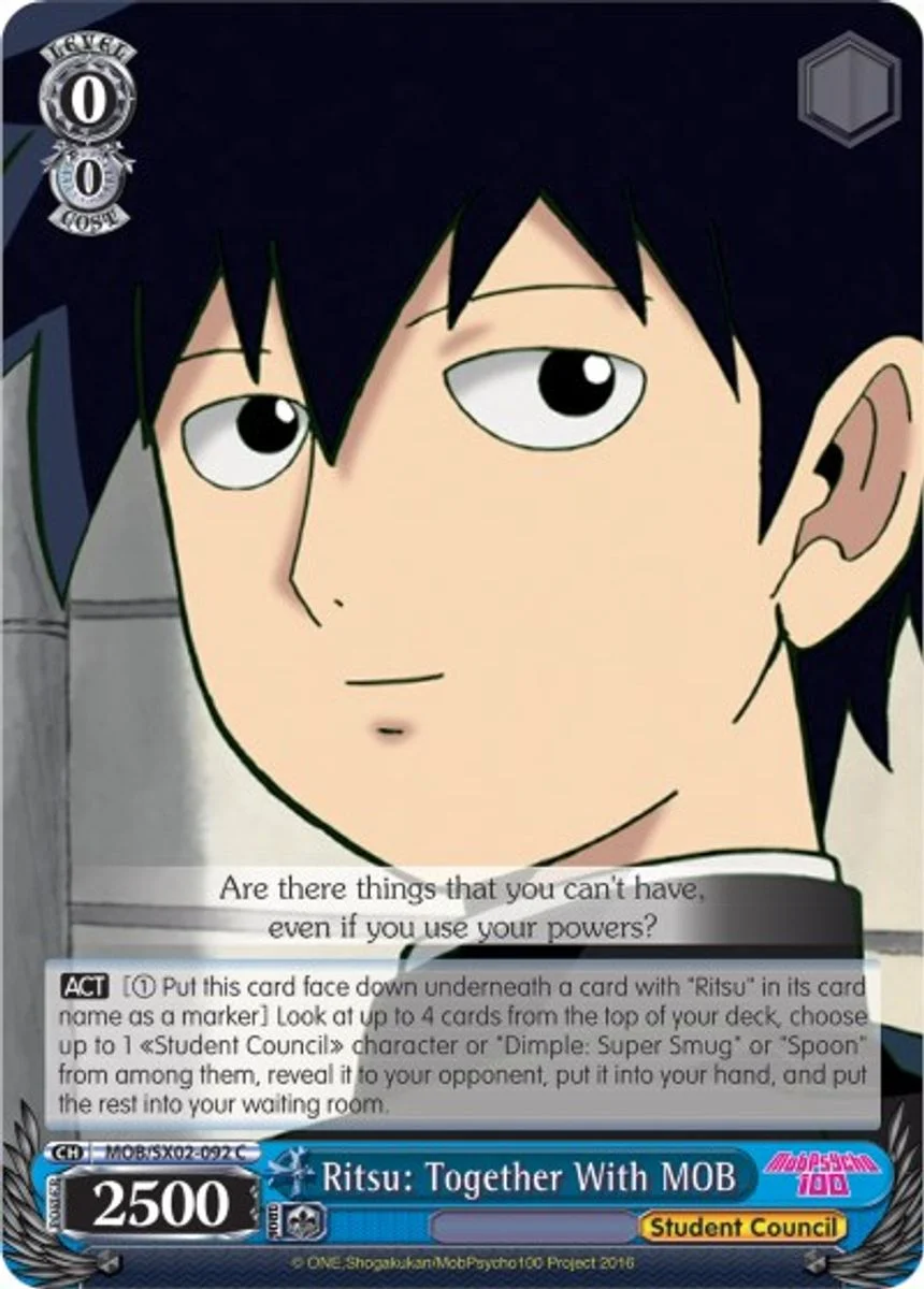 Ritsu: Together With MOB 「MOB/SX02-092」「EN」