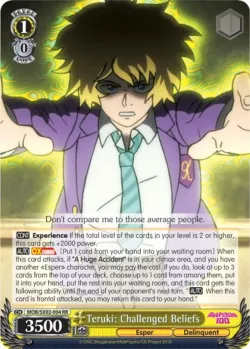Teruki: Challenged Beliefs #MOB/SX02-004 · Weiss Schwarz