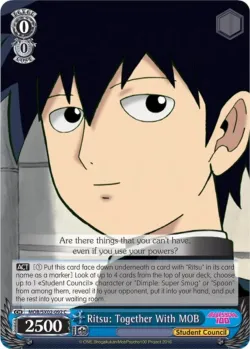 Ritsu: Together With MOB 「MOB/SX02-092」「EN」