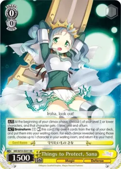 Things to Protect, Sana #MR/W59-E001 · Weiss Schwarz